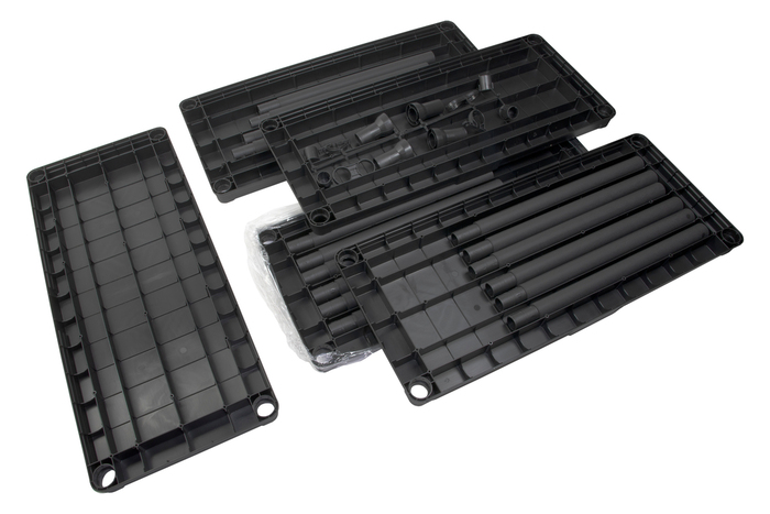 Lagerhylla Plast 134 x 60 cm - 25 kg/hyllplan Gardeco